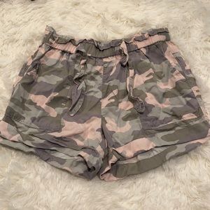 Aerie Light Pink Camo Shorts